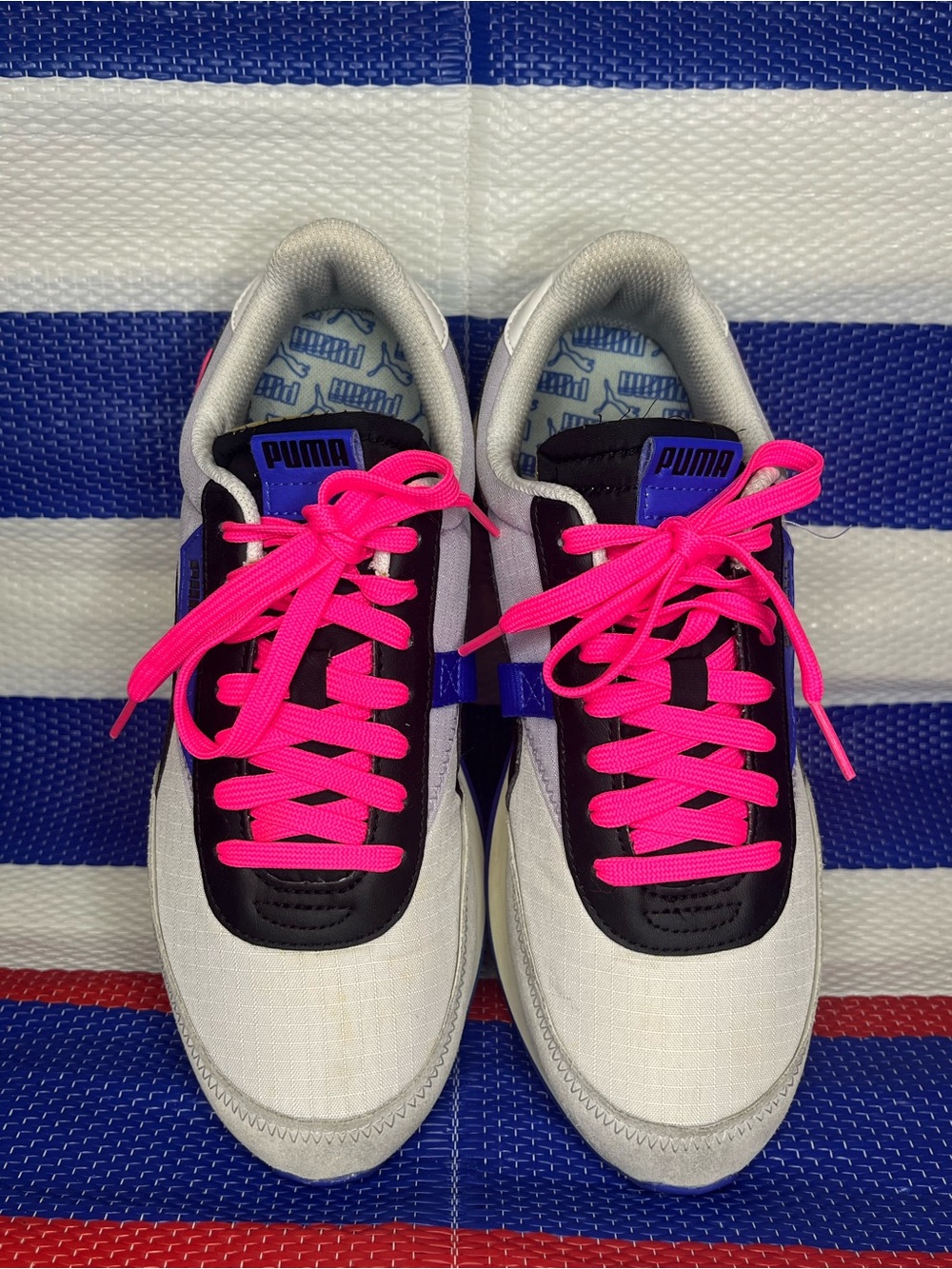 Puma Future Rider Play On Two Tone Retro 90’s Style Fashion Sneakers Size 7.5 - Picture 7 of 16
